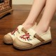 Women Old Peking Flowers Embroidery Casual Espadrille Loafers