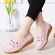 Women Bowknot Stitching Decor Comfy Slip Resistant Casual Loafers