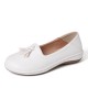 Women Tassel Solid Color Casual Casal Comfy Flats