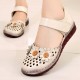 Women Flowers Decor Hollow Comfy Hook Loop Casual Flats