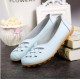 Large Size Colorful Slip On Hollow Out Round Toe Flat Loafers