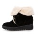 Plus Size Women Casual Warm Slip Resistant Lace Up Thick Sole Snow Boots