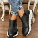 Women Leopard Pattern Side-zip Thick-sole Ankle Boots Sneakers