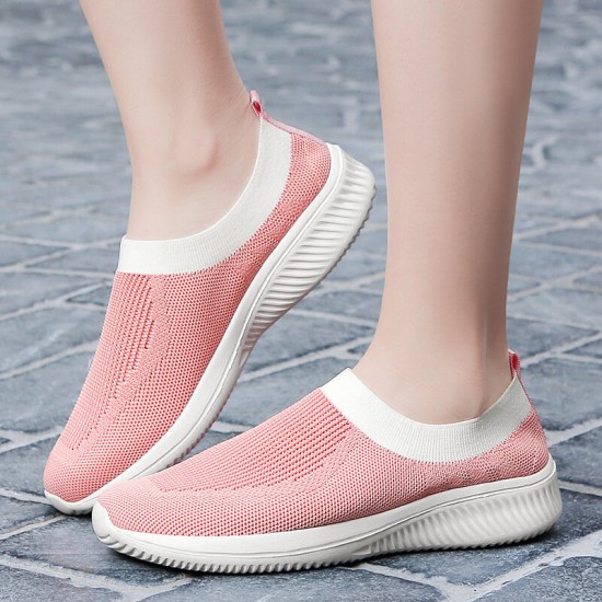 Women Casual Non-slip Kintted Comfortable Soft hole Sneakers