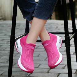 Women Light Mesh Walking Casual Comfy Slip On Sneakers