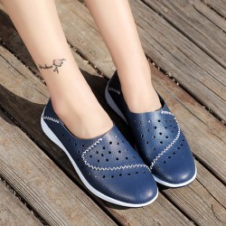 Women Hollow Out Casual Slip On Outdoor Sneakers Shoes