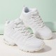 Women Casual Lace Up Slip Resistant Clunky Sneakers